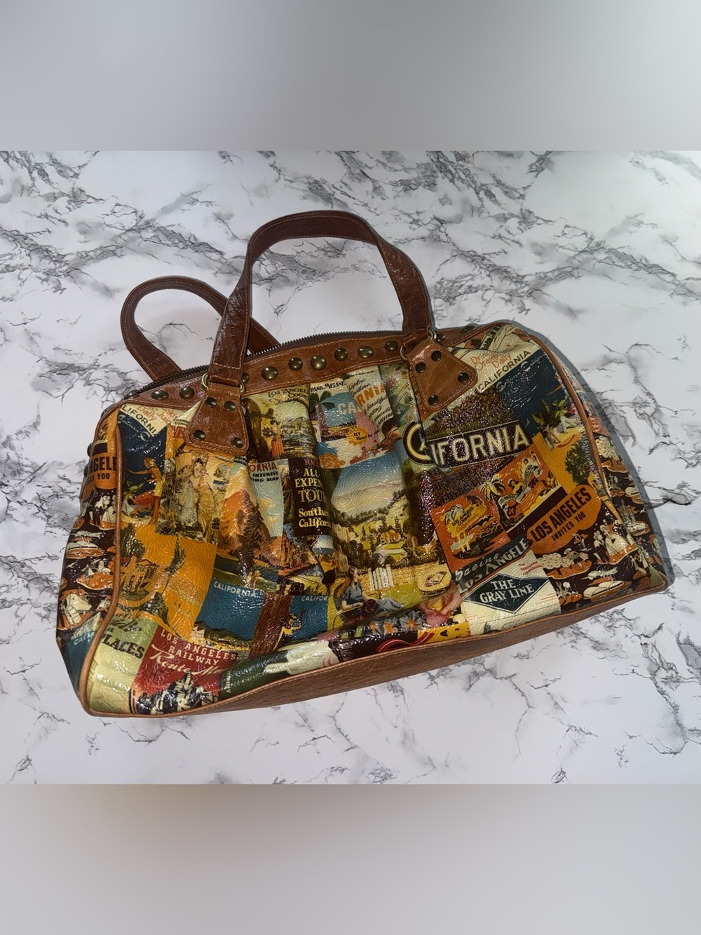 *Rare* Susan Farber Collections California Patchwork Handbag